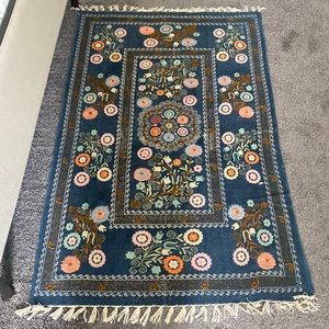 World Market Mixed Media Floral Rug